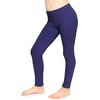 image:imageSTRETCH IS COMFORT Leggings for Girls 3 Pack Stretch Girls Leggings Pants  Soft medium weight knit elastic waist Girl Pants under dresses skirts school Toddler Leggings Black Leggings GirlsNavy Blue
