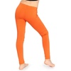 image:imageSTRETCH IS COMFORT Leggings for Girls 3 Pack Stretch Girls Leggings Pants  Soft medium weight knit elastic waist Girl Pants under dresses skirts school Toddler Leggings Black Leggings GirlsOrange
