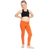 image:imageSTRETCH IS COMFORT Leggings for Girls 3 Pack Stretch Girls Leggings Pants  Soft medium weight knit elastic waist Girl Pants under dresses skirts school Toddler Leggings Black Leggings GirlsYellow  Orange  Red