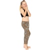 image:imageSTRETCH IS COMFORT Leggings for Girls 3 Pack Stretch Girls Leggings Pants  Soft medium weight knit elastic waist Girl Pants under dresses skirts school Toddler Leggings Black Leggings GirlsBlack  Beige  Brown Cheetah