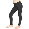 image:imageSTRETCH IS COMFORT Leggings for Girls 3 Pack Stretch Girls Leggings Pants  Soft medium weight knit elastic waist Girl Pants under dresses skirts school Toddler Leggings Black Leggings GirlsBlack
