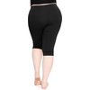 image:imageSTRETCH IS COMFORT Oh So Soft Plus Size Capri Leggings for Women  Knee Length or Full Length Black Capri Leggings for WomenBlack
