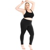 image:imageSTRETCH IS COMFORT Oh So Soft Plus Size Capri Leggings for Women  Knee Length or Full Length Black Capri Leggings for WomenBlack