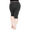 image:imageSTRETCH IS COMFORT Oh So Soft Plus Size Capri Leggings for Women  Knee Length or Full Length Black Capri Leggings for WomenCharcoal Gray
