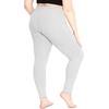 image:imageSTRETCH IS COMFORT Oh So Soft Plus Size Capri Leggings for Women  Knee Length or Full Length Black Capri Leggings for WomenHeather Gray