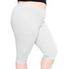 image:imageSTRETCH IS COMFORT Oh So Soft Plus Size Capri Leggings for Women  Knee Length or Full Length Black Capri Leggings for WomenHeather Gray