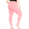 image:imageSTRETCH IS COMFORT Oh So Soft Plus Size Capri Leggings for Women  Knee Length or Full Length Black Capri Leggings for WomenLight Pink