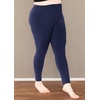 image:imageSTRETCH IS COMFORT Oh So Soft Plus Size Capri Leggings for Women  Knee Length or Full Length Black Capri Leggings for WomenNavy Blue