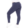 image:imageSTRETCH IS COMFORT Oh So Soft Plus Size Capri Leggings for Women  Knee Length or Full Length Black Capri Leggings for WomenNavy Ribbed