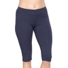 image:imageSTRETCH IS COMFORT Oh So Soft Plus Size Capri Leggings for Women  Knee Length or Full Length Black Capri Leggings for WomenNavy Ribbed