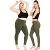 image:imageSTRETCH IS COMFORT Oh So Soft Plus Size Capri Leggings for Women  Knee Length or Full Length Black Capri Leggings for WomenOlive Green