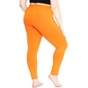 image:imageSTRETCH IS COMFORT Oh So Soft Plus Size Capri Leggings for Women  Knee Length or Full Length Black Capri Leggings for WomenOrange
