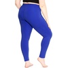 image:imageSTRETCH IS COMFORT Oh So Soft Plus Size Capri Leggings for Women  Knee Length or Full Length Black Capri Leggings for WomenRoyal Blue
