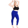 image:imageSTRETCH IS COMFORT Oh So Soft Plus Size Capri Leggings for Women  Knee Length or Full Length Black Capri Leggings for WomenRoyal Blue
