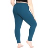 image:imageSTRETCH IS COMFORT Oh So Soft Plus Size Capri Leggings for Women  Knee Length or Full Length Black Capri Leggings for WomenTeal