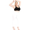 image:imageSTRETCH IS COMFORT Oh So Soft Plus Size Capri Leggings for Women  Knee Length or Full Length Black Capri Leggings for WomenWhite