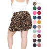 image:imageSTRETCH IS COMFORT Plus Size Shorts Women Flowy Wide Leg Summer Shorts for Curvy Women Casual Lightweight with PocketsBrown Leopard