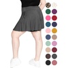 image:imageSTRETCH IS COMFORT Plus Size Shorts Women Flowy Wide Leg Summer Shorts for Curvy Women Casual Lightweight with PocketsCharcoal Gray