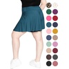 image:imageSTRETCH IS COMFORT Plus Size Shorts Women Flowy Wide Leg Summer Shorts for Curvy Women Casual Lightweight with PocketsTeal