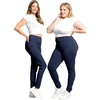 image:imageSTRETCH IS COMFORT PullOn Womens and Plus Size Jeggings High Waist Stretchy Jeans Cotton Blend Basic Denim Leggings  XS5XLNavy Blue