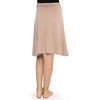 image:imageSTRETCH IS COMFORT Skirt for Girls Flowy Midi Knee amp Ankle Length with Pockets with Ruched Waistband  Black Skirt for GirlsBeige