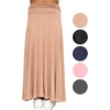image:imageSTRETCH IS COMFORT Skirt for Girls Flowy Midi Knee amp Ankle Length with Pockets with Ruched Waistband  Black Skirt for GirlsBeige