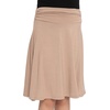 image:imageSTRETCH IS COMFORT Skirt for Girls Flowy Midi Knee amp Ankle Length with Pockets with Ruched Waistband  Black Skirt for GirlsBeige