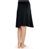 image:imageSTRETCH IS COMFORT Skirt for Girls Flowy Midi Knee amp Ankle Length with Pockets with Ruched Waistband  Black Skirt for GirlsBlack