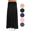 image:imageSTRETCH IS COMFORT Skirt for Girls Flowy Midi Knee amp Ankle Length with Pockets with Ruched Waistband  Black Skirt for GirlsBlack