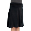 image:imageSTRETCH IS COMFORT Skirt for Girls Flowy Midi Knee amp Ankle Length with Pockets with Ruched Waistband  Black Skirt for GirlsBlack