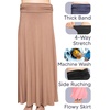 image:imageSTRETCH IS COMFORT Skirt for Girls Flowy Midi Knee amp Ankle Length with Pockets with Ruched Waistband  Black Skirt for GirlsCharcoal Gray