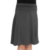 image:imageSTRETCH IS COMFORT Skirt for Girls Flowy Midi Knee amp Ankle Length with Pockets with Ruched Waistband  Black Skirt for GirlsCharcoal Gray