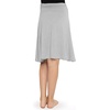 image:imageSTRETCH IS COMFORT Skirt for Girls Flowy Midi Knee amp Ankle Length with Pockets with Ruched Waistband  Black Skirt for GirlsHeather Gray