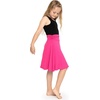image:imageSTRETCH IS COMFORT Skirt for Girls Flowy Midi Knee amp Ankle Length with Pockets with Ruched Waistband  Black Skirt for GirlsHot Pink