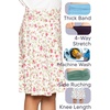 image:imageSTRETCH IS COMFORT Skirt for Girls Flowy Midi Knee amp Ankle Length with Pockets with Ruched Waistband  Black Skirt for GirlsHot Pink