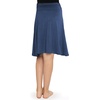 image:imageSTRETCH IS COMFORT Skirt for Girls Flowy Midi Knee amp Ankle Length with Pockets with Ruched Waistband  Black Skirt for GirlsLight Navy