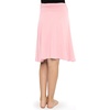 image:imageSTRETCH IS COMFORT Skirt for Girls Flowy Midi Knee amp Ankle Length with Pockets with Ruched Waistband  Black Skirt for GirlsLight Pink