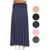 image:imageSTRETCH IS COMFORT Skirt for Girls Flowy Midi Knee amp Ankle Length with Pockets with Ruched Waistband  Black Skirt for GirlsNavy Blue