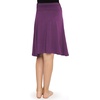 image:imageSTRETCH IS COMFORT Skirt for Girls Flowy Midi Knee amp Ankle Length with Pockets with Ruched Waistband  Black Skirt for GirlsPurple