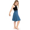 image:imageSTRETCH IS COMFORT Skirt for Girls Flowy Midi Knee amp Ankle Length with Pockets with Ruched Waistband  Black Skirt for GirlsTeal