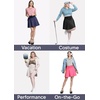 image:imageSTRETCH IS COMFORT Skorts for Women with Pockets Golf Skirts for Women  Builtin shorts high waist pleated style 79 polyester 21 spandex pickleball tennis skirt athletic skirt black skirtOffwhite