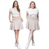 image:imageSTRETCH IS COMFORT Skorts for Women with Pockets Golf Skirts for Women  Builtin shorts high waist pleated style 79 polyester 21 spandex pickleball tennis skirt athletic skirt black skirtOffwhite