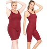 image:imageSTRETCH IS COMFORT Teamwear Womens Regular and Plus Size Cotton Tank UnitardBurgundy