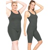 image:imageSTRETCH IS COMFORT Teamwear Womens Regular and Plus Size Cotton Tank UnitardCharcoal Gray