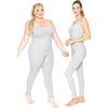 image:imageSTRETCH IS COMFORT Teamwear Womens Regular and Plus Size Cotton Tank UnitardHeather Gray