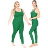 image:imageSTRETCH IS COMFORT Teamwear Womens Regular and Plus Size Cotton Tank UnitardKelly Green
