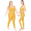 image:imageSTRETCH IS COMFORT Teamwear Womens Regular and Plus Size Cotton Tank UnitardMustard Yellow