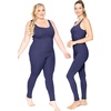 image:imageSTRETCH IS COMFORT Teamwear Womens Regular and Plus Size Cotton Tank UnitardNavy Blue