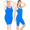 image:imageSTRETCH IS COMFORT Teamwear Womens Regular and Plus Size Cotton Tank UnitardOcean Blue