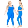 image:imageSTRETCH IS COMFORT Teamwear Womens Regular and Plus Size Cotton Tank UnitardOcean Blue